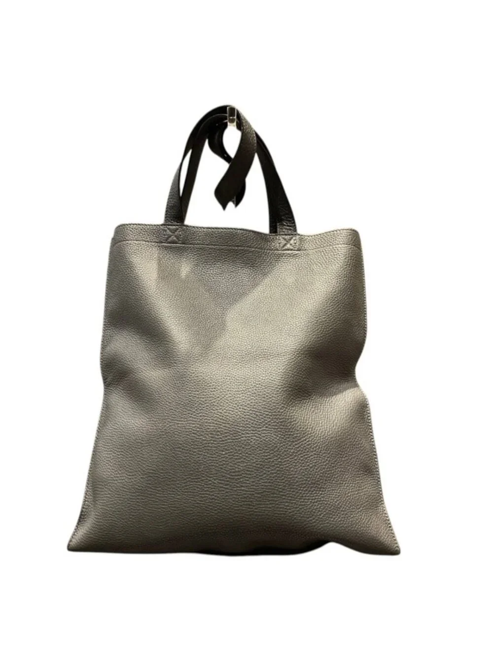 Fendi Flat Tote Bag Leather Suede
